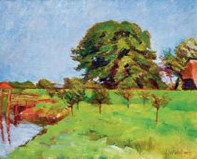 Sample artwork by Julius Wohlers (1867 - 1953), known for landscape, figure and still life painting - View similar artists and auction records