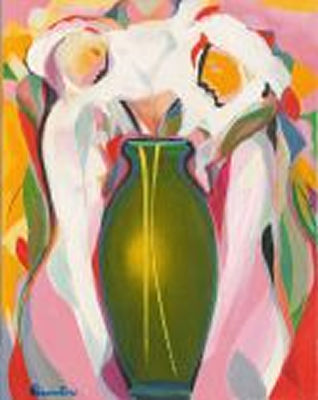 Some figures with a vase by Guillermo Quintero - Auction record, sale price, and art valuation. Compare with similar artists and explore comparable artworks.