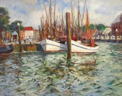A harbour in northern Germany by Gunther Petersen - Auction record, sale price, and art valuation. Compare with similar artists and explore comparable artworks.