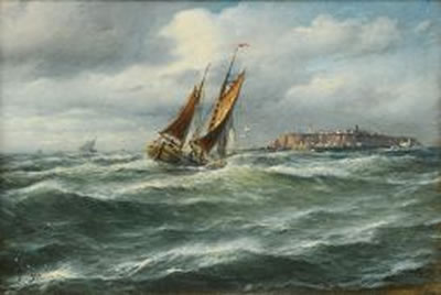 Off Helgoland by Wilhelm Hanken - Auction record, sale price, and art valuation. Compare with similar artists and explore comparable artworks.