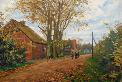 Children on a village road