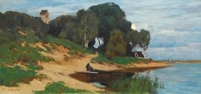 Boddenlandschaft by Wilhelm Feldmann - Auction record, sale price, and art valuation. Compare with similar artists and explore comparable artworks.