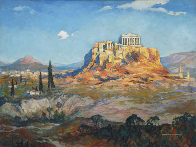 Sample artwork by Gerhard Graf (1883 - 1958), known for moderate german impressionism - View similar artists and auction records