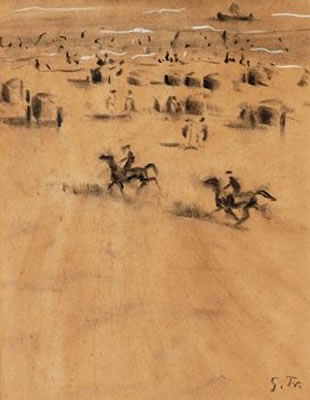 Equestrian at the Beach