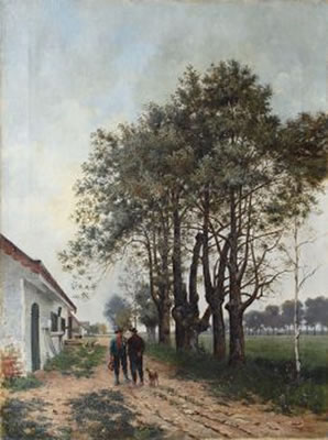 Sample artwork by Joshua Von Gietl (1847 - 1922), known for painting - View similar artists and auction records