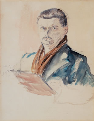 Portrait of Gustav (Gustave) Wolff: Self Portrait of the Artist