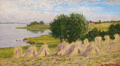 Sample artwork by Anton Nissen (1866 - 1934), known for landscape paintings - View similar artists and auction records