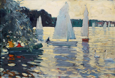 Sample artwork by Walter Geffcken (1872 - 1950), known for figure, genre paintings - View similar artists and auction records