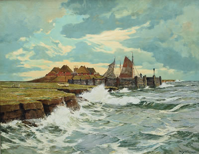 Holm by Eduard Schloemann - Auction record, sale price, and art valuation. Compare with similar artists and explore comparable artworks.