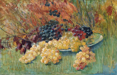Grapes and Leaves