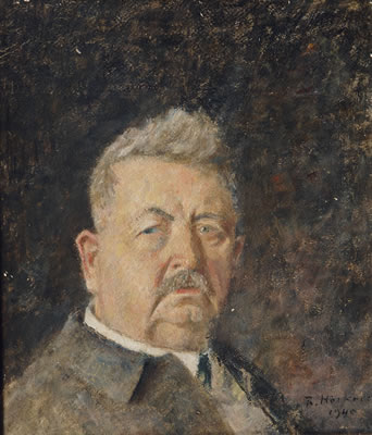 Portrait of Rudolf Hockner: Self-portrait