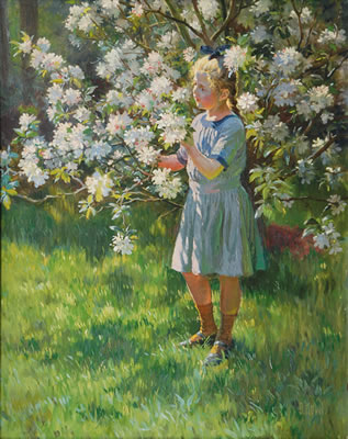 Apple Blossoms by Otto Kubel - Auction record, sale price, and art valuation. Compare with similar artists and explore comparable artworks.