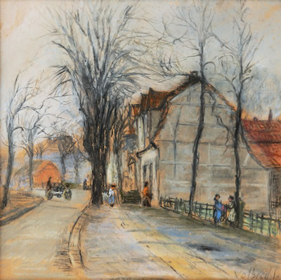 Street in Hamburg by Ernst Volbrecht - Auction record, sale price, and art valuation. Compare with similar artists and explore comparable artworks.