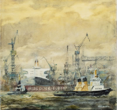 Sample artwork by Karl Holstein (1912 - 2003), known for paintings - View similar artists and auction records