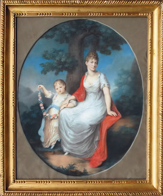 Portrait of a Princess of Württemberg with her Daughter by Johann Lorenz Kreul - Auction record, sale price, and art valuation. Compare with similar artists and explore comparable artworks.
