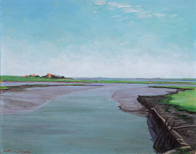 View over a Holm by Julian Klein von Diephold - Auction record, sale price, and art valuation. Compare with similar artists and explore comparable artworks.
