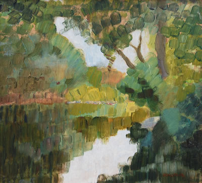 Pair of Paintings: The Wümme near Fischerhude by Helmuth Westhoff - Auction record, sale price, and art valuation. Compare with similar artists and explore comparable artworks.