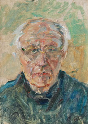 Portrait of Albert Feser: Self-portrait