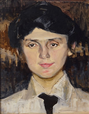 A Lady in a white Shirt by Hertha Spielberg - Auction record, sale price, and art valuation. Compare with similar artists and explore comparable artworks.