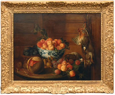A Still Life with Fruits, Game and a Wanli Bowl