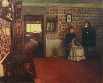 Sample artwork by Albert Johannsen (1890 - 1975), known for landscape and portrait painting - View similar artists and auction records