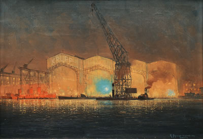 Sample artwork by Robert Schmidt-Hamburg (1885 - 1963), known for marine and landscape painting - View similar artists and auction records