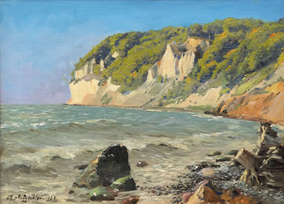 View on Rügen with the Wissower Klinken