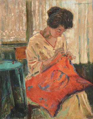 The red Pillow by Julius Massdorf - Auction record, sale price, and art valuation. Compare with similar artists and explore comparable artworks.