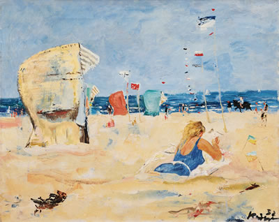 Sample artwork by Erwin Knirr (1894 - 1973), known for painting, landscapes, portraits, still life, figural compositions, interiors - View similar artists and auction records