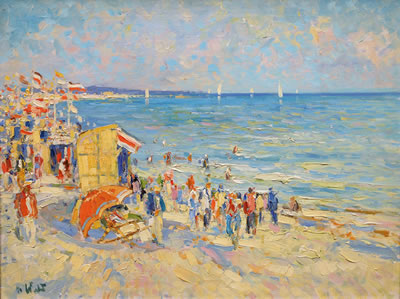 Sample artwork by Otto Wild (1898 - 1971), known for landscape, still life and figure painting - View similar artists and auction records