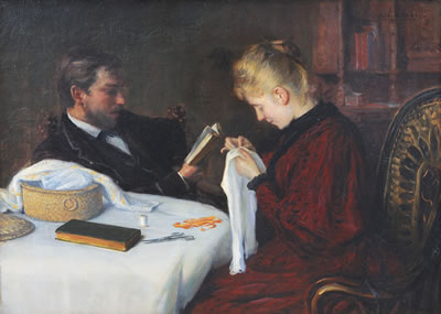 Sample artwork by Julius Rehder (1861 - 1955), known for landscape, figure, genre - View similar artists and auction records