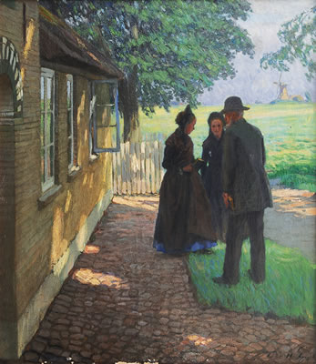 Sample artwork by Otto Heinrich Engel (1866 - 1949), known for plein air painting and graphic art - View similar artists and auction records