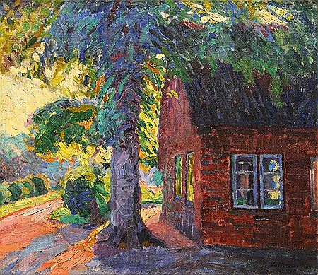 Farmyard in Sunlight by Hugo Volkwarth - Auction record, sale price, and art valuation. Compare with similar artists and explore comparable artworks.