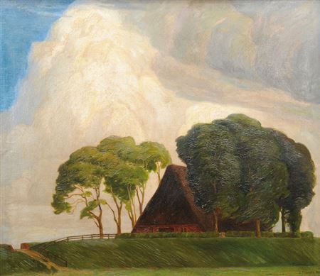 The Hetlingen Schanze behind Fährmannsand by Otto Thamer - Auction record, sale price, and art valuation. Compare with similar artists and explore comparable artworks.