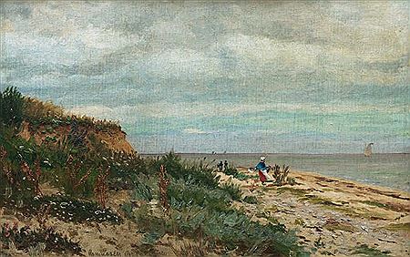 At the Baltic Sea near Kellenhusen by Anton Asmussen - Auction record, sale price, and art valuation. Compare with similar artists and explore comparable artworks.
