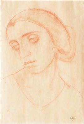 Portrait of Anita Ree: Self-portrait