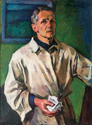 Portrait of Claus Becker: Self-portrait