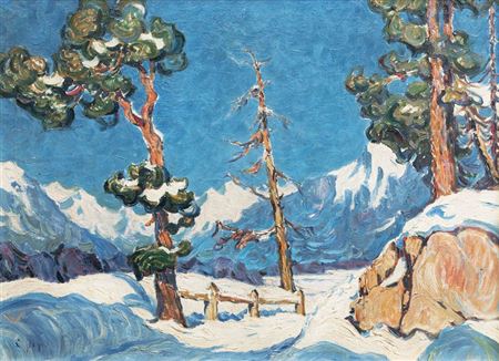 Morteratsch Glacier by Carl Arp - Auction record, sale price, and art valuation. Compare with similar artists and explore comparable artworks.