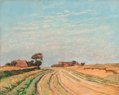 Landscape in Frisia by Ingwer Paulsen - Auction record, sale price, and art valuation. Compare with similar artists and explore comparable artworks.
