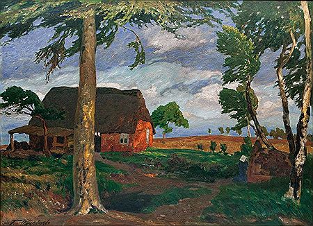Worpsweder Hütte II - Worpswede Hut II by Fritz Overbeck - Auction record, sale price, and art valuation. Compare with similar artists and explore comparable artworks.