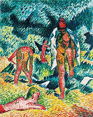 Bathers on the Beach by Ivo Hauptmann - Auction record, sale price, and art valuation. Compare with similar artists and explore comparable artworks.