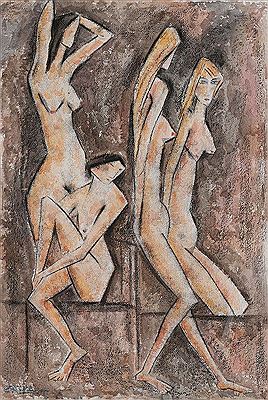 Four Nudes by Zaza Tuschmalischvili - Auction record, sale price, and art valuation. Compare with similar artists and explore comparable artworks.