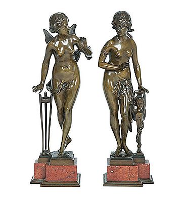 Two mythological Art Nouveau sculptures by Ruffino Besserdich - Auction record, sale price, and art valuation. Compare with similar artists and explore comparable artworks.