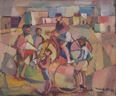Sample artwork by Dirk Adriaan Meerkotter (1922 - 2017), known for painting - View similar artists and auction records