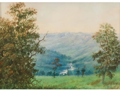 A Mountainous River Landscape with Aloes by Gerard Bhengu - Auction record, sale price, and art valuation. Compare with similar artists and explore comparable artworks.