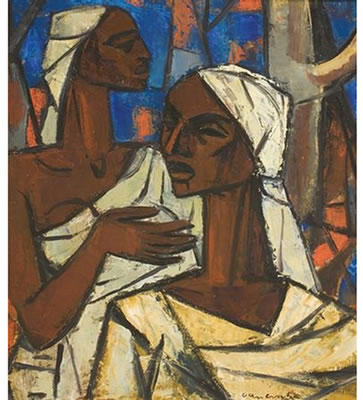 Two Congolese Women in a Landscape