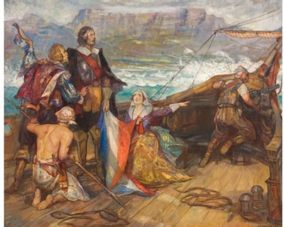 The Arrival of Jan van Riebeeck at the Cape, 1652