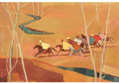The Cavalcade, Basutoland by Nerine Desmond - Auction record, sale price, and art valuation. Compare with similar artists and explore comparable artworks.