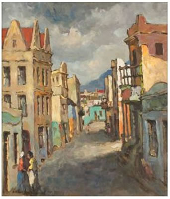 Sample artwork by Alexander Rose Innes (1915 - 1996), known for modernist figure, genre, landscape, interiors and still life painting, sculpture - View similar artists and auction records