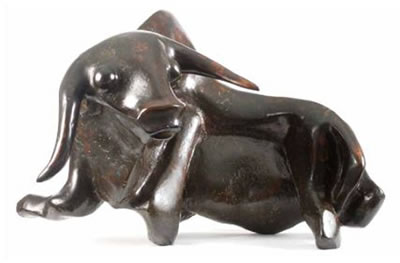 Charging Afrikander (Afrikaner Bull) (LS 6718)